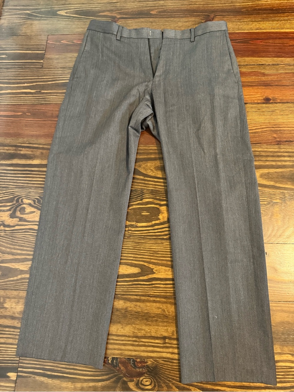 Gray Dress Pants - Classic Straight Leg